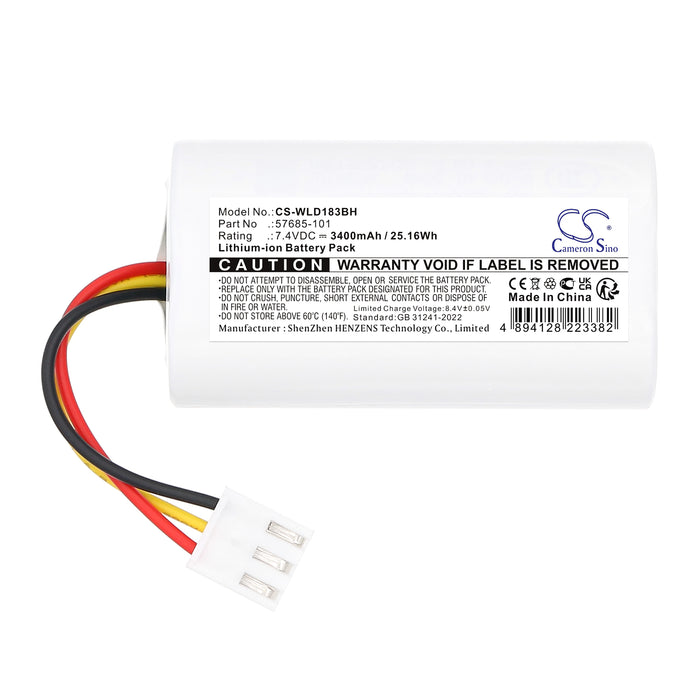 Winland D-011-0183,EnviroAlert Professional EAPro Gateway,EAPro-GTWY 3400mAh Alarm Replacement Battery