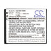 Generic FHD 1080P 44MP Digital Camera Camera Replacement Battery