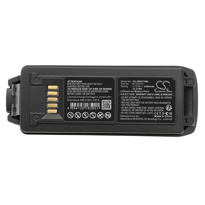 Zebra MC2200 MC2700 MC2180 MC220J MC22 MC27 Barcode Replacement Battery