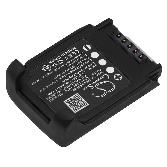 Zebra RS51,RS5100,RS5100 Ring Scanner,RS5100 2D Bluetooth Ring Scanner 450mAh Barcode Replacement Battery