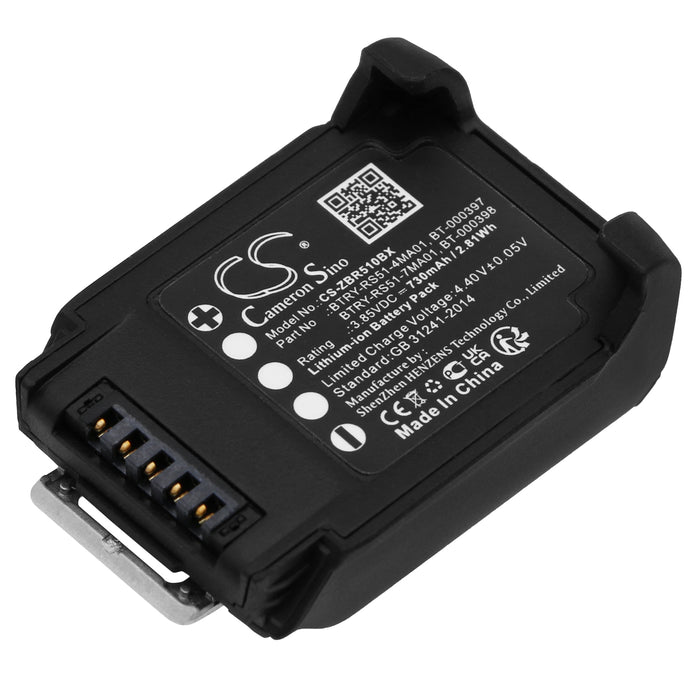 Zebra RS51,RS5100,RS5100 Ring Scanner,RS5100 2D Bluetooth Ring Scanner Barcode Replacement Battery