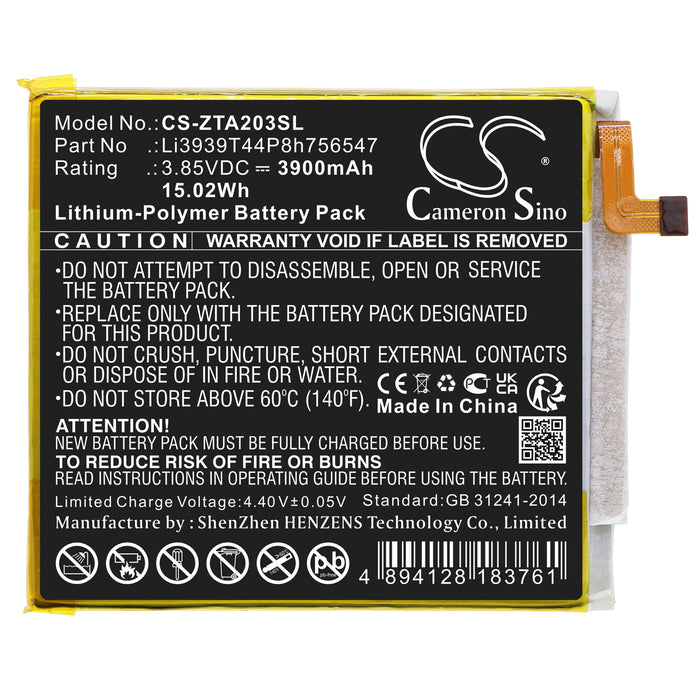 ZTE Axon 10 Pro A2020 A2020N2 Axon 10 Pro 5G Mobile Phone Replacement Battery