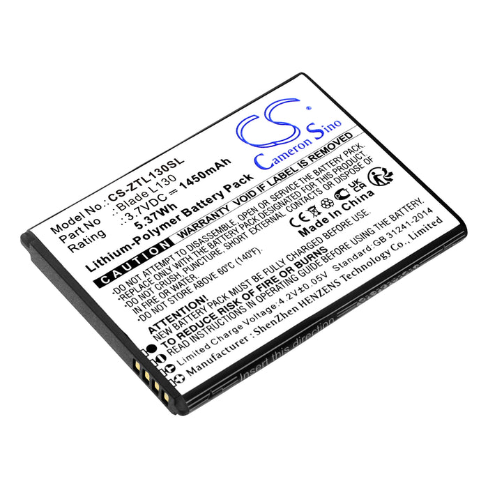 Zebra Blade L130 GRAND MAX Mobile Phone Replacement Battery