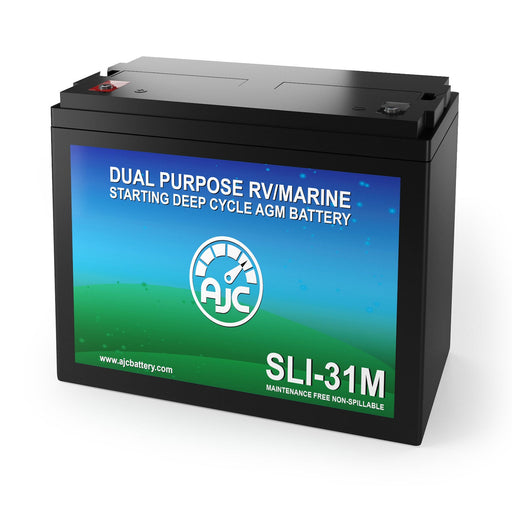 AJC Battery Compatible with Kohler 15R Electric Plant 12V 100Ah Generator Battery