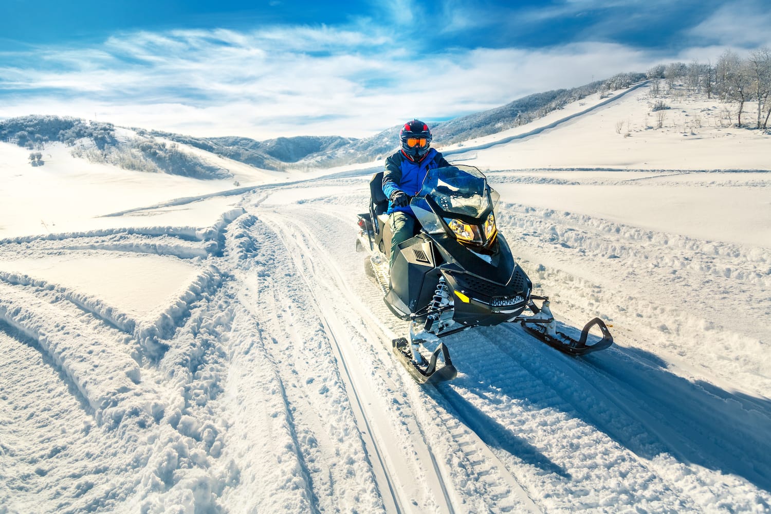 Snowmobile battery