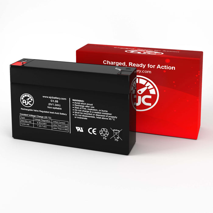 R&D 5051 6V 1.3Ah Sealed Lead Acid Replacement Battery-2