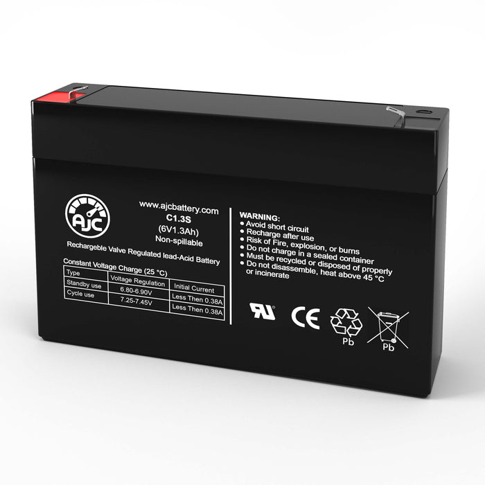 Stairmaster 4400CL 6V 1.3Ah Fitness Equipment Replacement Battery