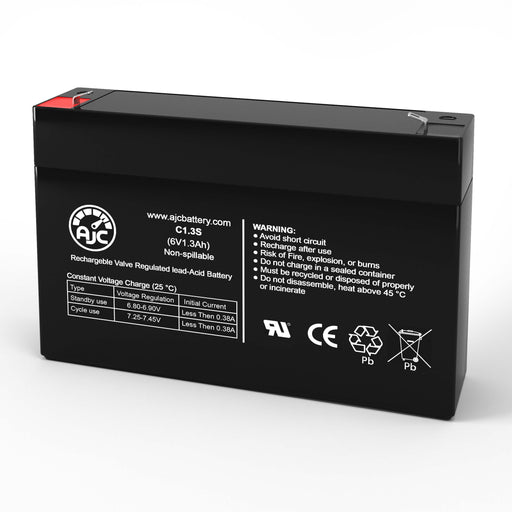 MK ES1.2-6 Patriot (6V 1.3AH) 6V 1.3Ah Wheelchair Replacement Battery