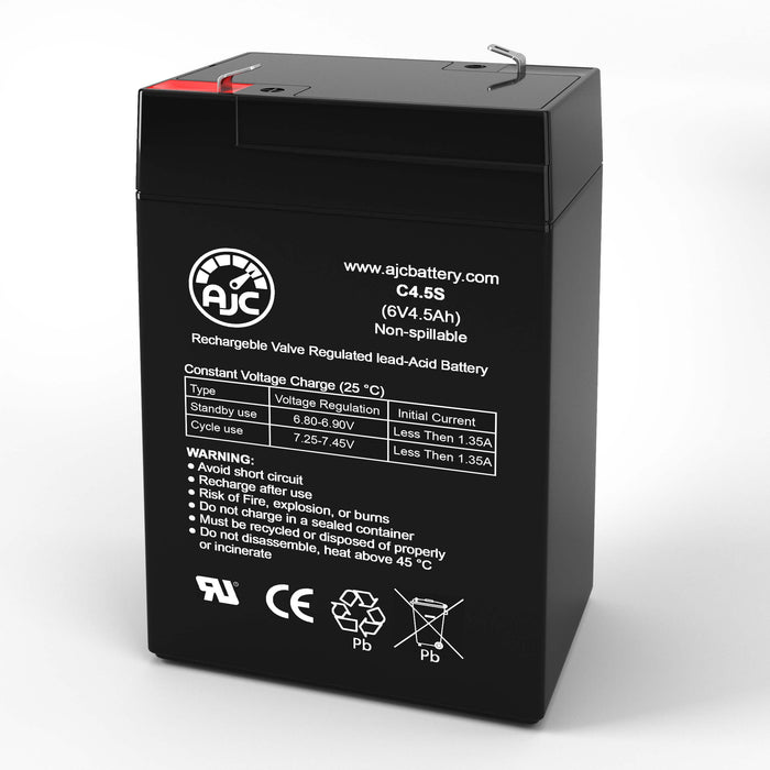 Chloride 100-001-075 6V 4.5Ah Emergency Light Replacement Battery