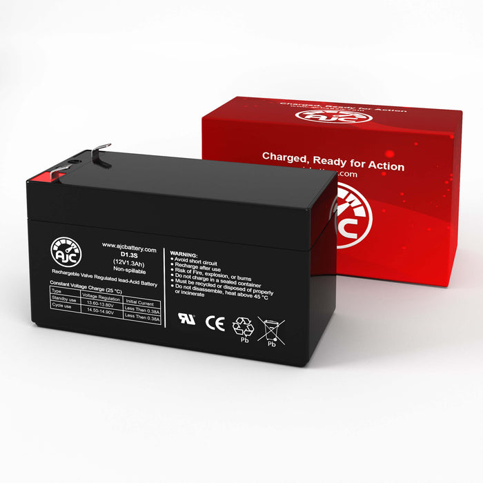 Universal Power Group UB1213 D5738 12V 1.3Ah Sealed Lead Acid Replacement Battery-2