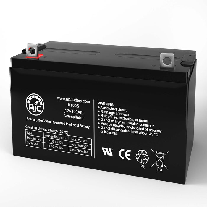Panasonic LCR12V100AP 12V 100Ah Wheelchair Replacement Battery