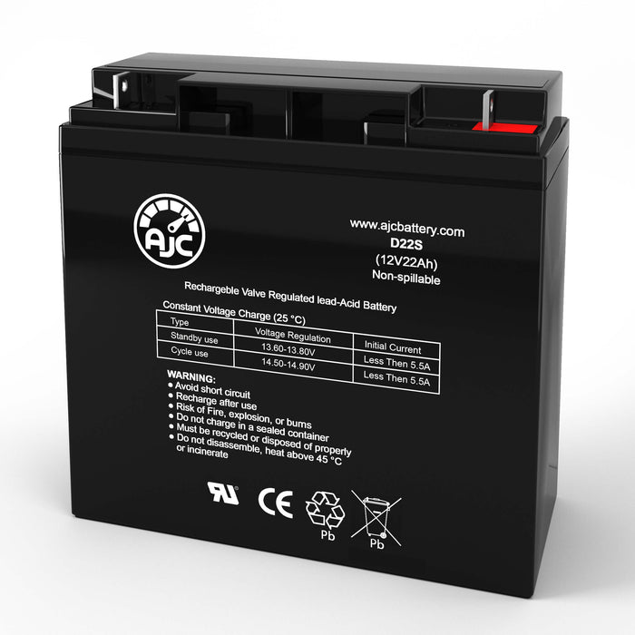 I-Zip Fusion 1000 with Nuvinci CVP Drive 12V 22Ah Mobility Scooter Replacement Battery