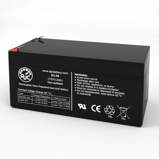 Aeros Instrument Tote-L-Vac Portable Suction Unit 12V 3.2Ah Medical Replacement Battery