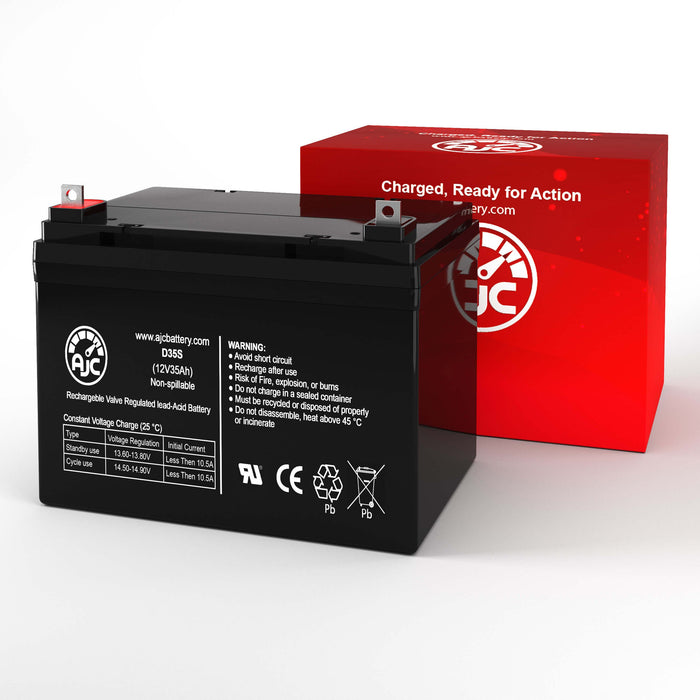 Leoch DJW12-35 12V 35Ah Sealed Lead Acid Replacement Battery-2
