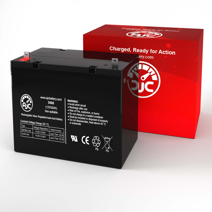 Jazzy 1170XL Plus 12V 55Ah Wheelchair Replacement Battery-2