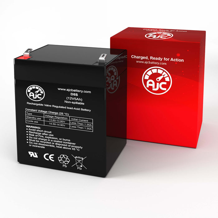 FirstPower FP1245 12V 5Ah Sealed Lead Acid Replacement Battery-2