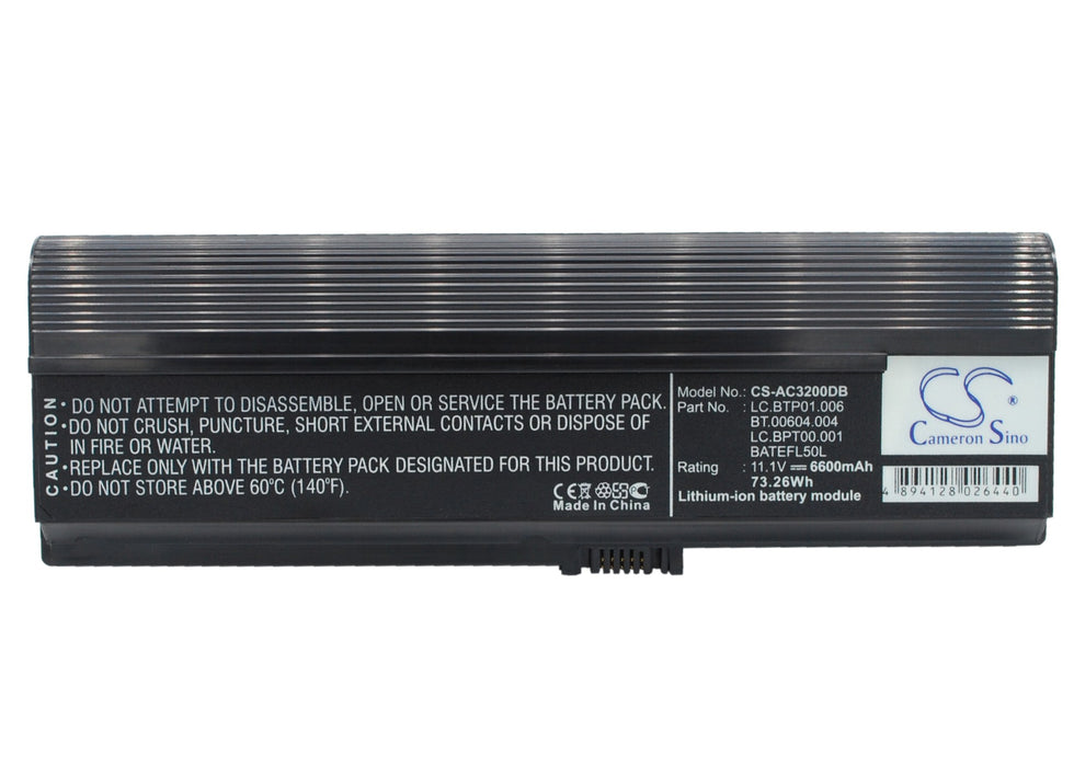 Acer Acer TravelMate 3000 AS36802682 Aspir 6600mAh Replacement Battery-main