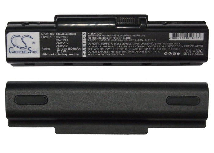 Gateway NV5207U NV5211U NV5212U NV5213U NV5214U NV5215U NV5216U NV53 NV5302U NV5331U NV5337U NV54 NV54 8800mAh Laptop and Notebook Replacement Battery-5