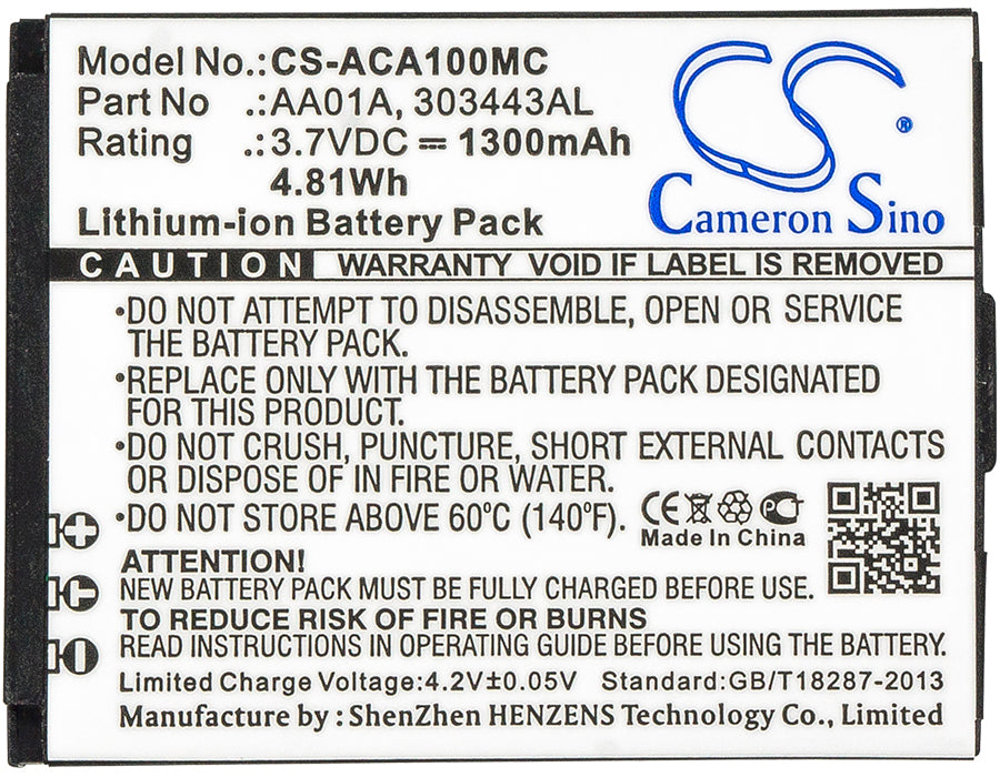 Activeon CX GOLD DKA10W-B DX LKA10W-B LX Camera Replacement Battery-5