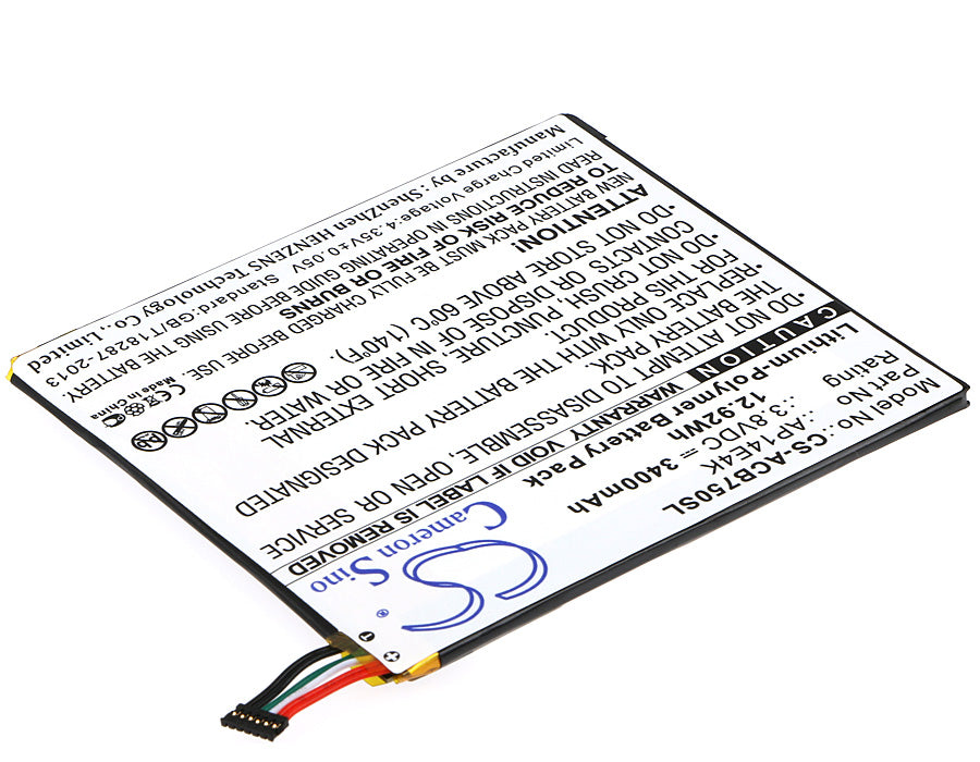 Acer Iconia One 7 B1-750 Tablet Replacement Battery-2