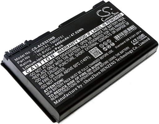 Acer Extensa 512 Black Laptop and Notebook 4400mAh Replacement Battery-main