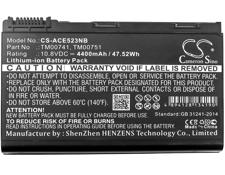 Acer Extensa 5120 Extensa 5210 Extensa 5210-300508 Extensa 5220 Extensa 5220-051G08Mi Extensa 5220-100 4400mAh Laptop and Notebook Replacement Battery-5