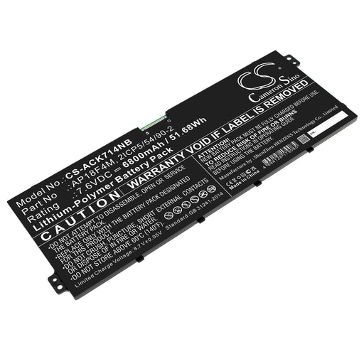 Acer CChromebook 715 CB715-1W-57CC Chromebook 714 CB714-1W-3313 Chromebook 714 CB714-1W-552W Chromebook 714 CB Laptop and Notebook Replacement Battery