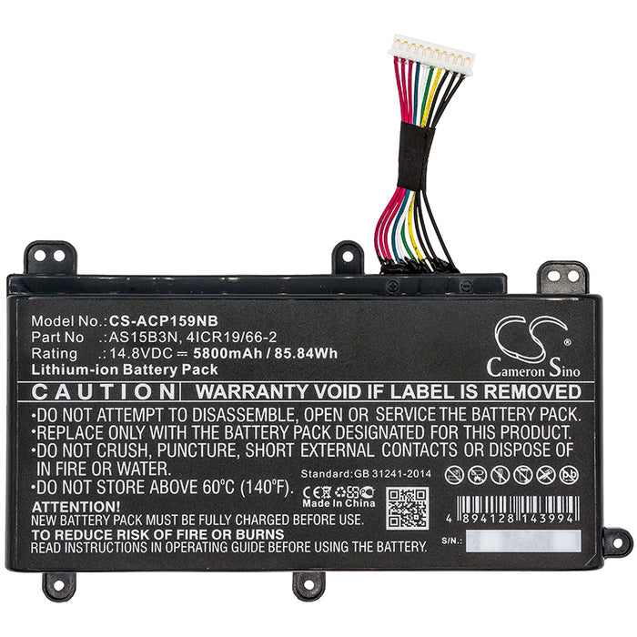 Acer Predator 15 G9-591 Predator 15 G9-591-70F6 Predator 15 G9-591-713C Predator 15 G9-591-71DQ Predator 15 G9 Laptop and Notebook Replacement Battery-3