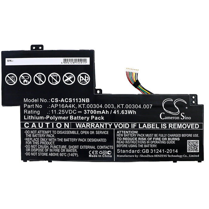 Acer Aspire One Cloudbook 11 AO1-13 Aspire One Cloudbook 11 AO1-13 Aspire One Cloudbook 11 AO1-13 Aspire One C Laptop and Notebook Replacement Battery-3