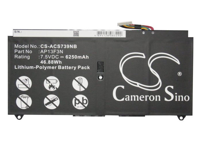Acer Aspire S7-391-6822 Aspire S7-392 Aspire S7-392 Ultrabook Aspire S7-392-54208g12tws Aspire S7-392-54208g25 Laptop and Notebook Replacement Battery-6