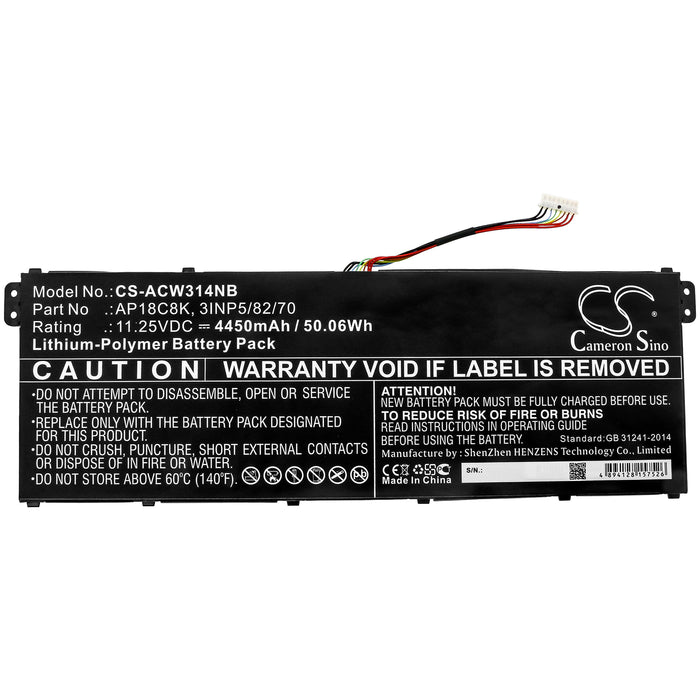 Acer Aspire 5 A514-52-58U3 Chromebook 314 C933 Chromebook 314 C933-C0FR Chromebook 314 C933-C2QR Chromebook 31 Laptop and Notebook Replacement Battery-3