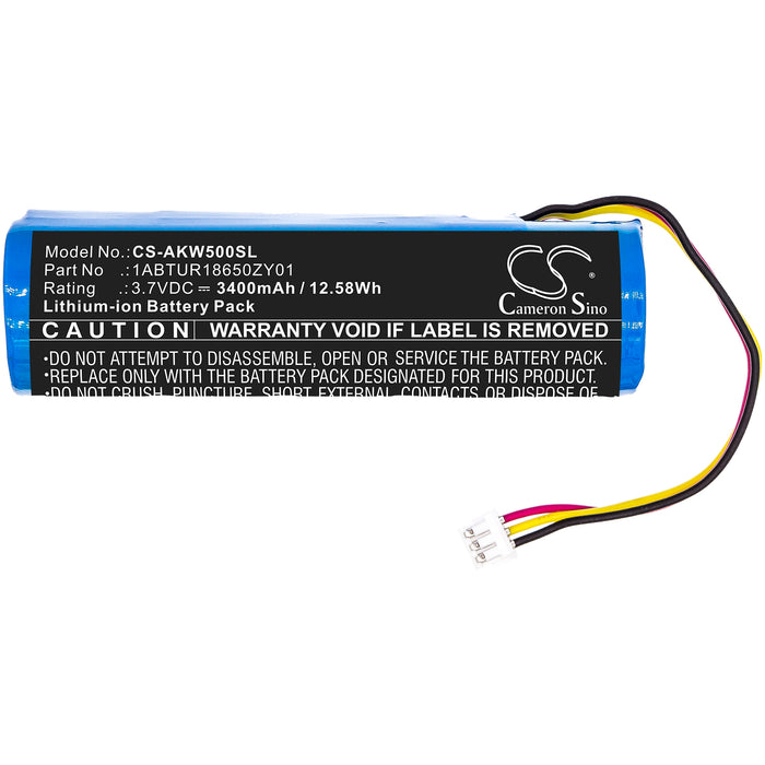 Akai 5000 Solo EWI 5000 3400mAh Amplifier Replacement Battery-3