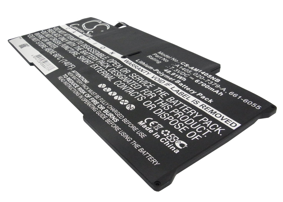 Apple A1466 MacBook Air inCore i5in 1.6 13in MacBo Replacement Battery-main