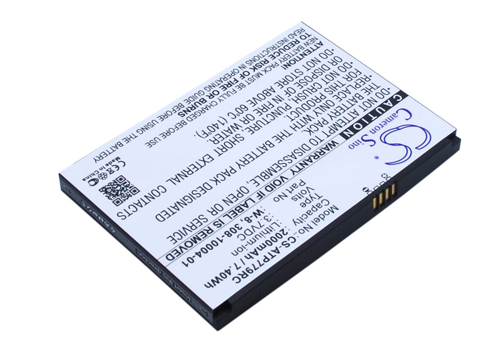 At&T AC779S AirCard 779S AirCard 779S 4G AirCard 810 AirCard 810S NTGR779ABB Unite Express 2000mAh Hotspot Replacement Battery-2