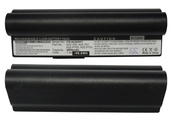 Asus Eee PC 2G Linux Eee PC 2G Surf(256 RAM) Eee PC 2G Surf Linux Eee PC 2G Surf XP(700X RU) Eee 6600mAh Black Laptop and Notebook Replacement Battery-5