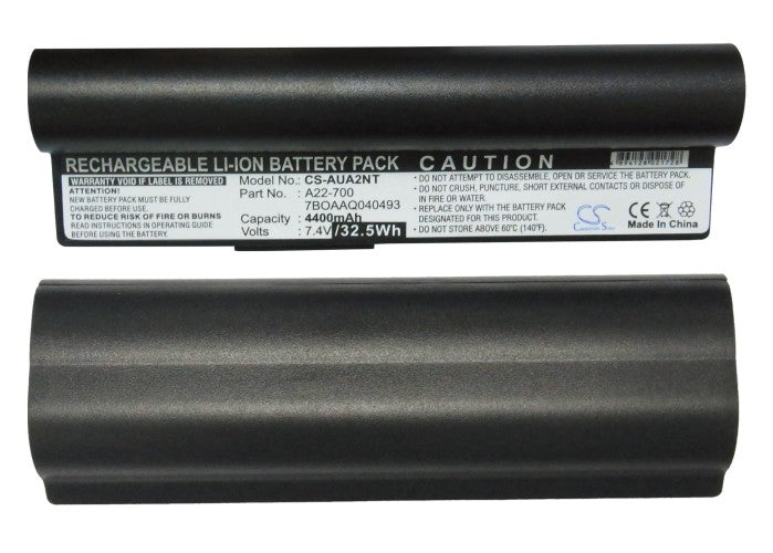 Asus Eee PC 2G Linux Eee PC 2G Surf(256 RAM) Eee PC 2G Surf Linux Eee PC 2G Surf XP(700X RU) Eee 4400mAh Black Laptop and Notebook Replacement Battery-5