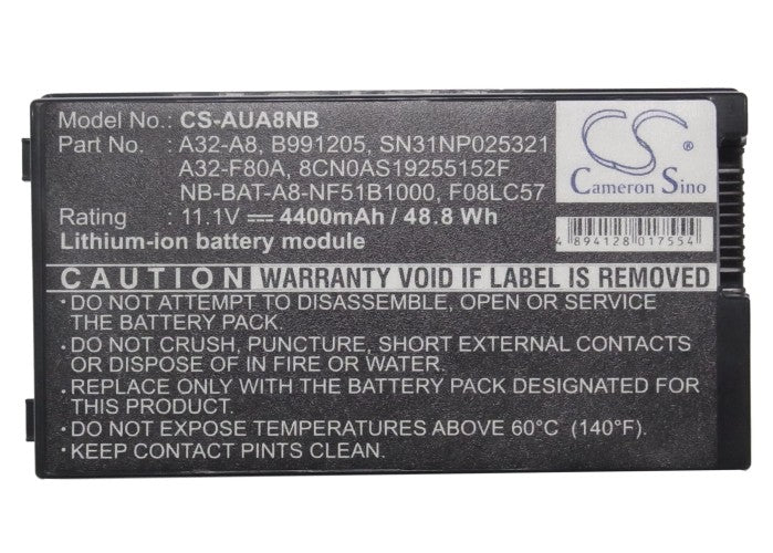 Asus A8 A8000 A8000F A8000J A8000Ja A8000Jc A8000Jm A8A A8Dc A8E A8F A8Fm A8H A8He A8J A8Ja A8Jc A8Je A8Jm A8J Laptop and Notebook Replacement Battery-5