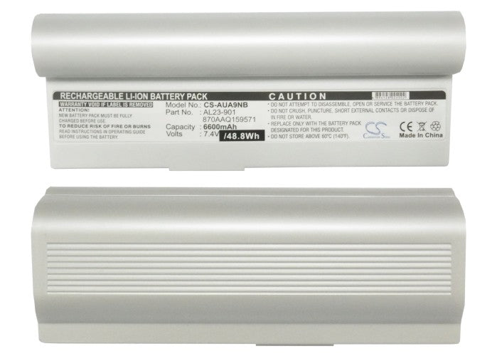 Asus Eee PC 1000 Eee PC 1000H Eee PC 1000HA Eee PC 1000HD Eee PC 1000HE Eee PC 1200 Eee PC 901 E 6600mAh White Laptop and Notebook Replacement Battery-5