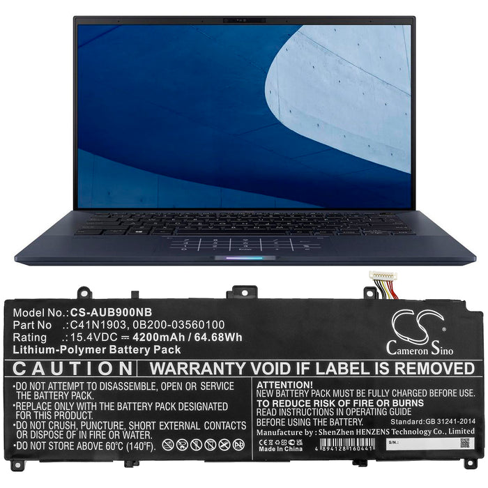 Asus B9450FA-BM0160R B9450FA-BM0161R B9450FA-BM0162R B9450FA-BM0163R B9450FA-BM0165R B9450FA-BM0193R B9450FA-B Laptop and Notebook Replacement Battery-5