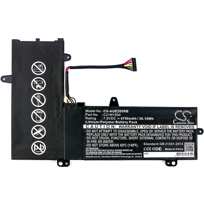 Asus E205SA TP200SA TP200SA3050 Transformer 11.6 Laptop and Notebook Replacement Battery-3