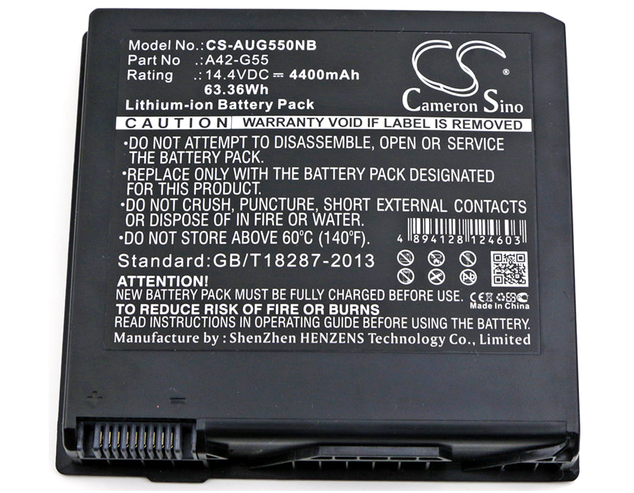 Asus G55 G55V G55VM G55VM-DH71 G55VM-DH71-CA G55VM-DS71 G55VM-ES71 G55VM-RS71 G55VM-S1020V G55VW G55VW-DH71-CA Laptop and Notebook Replacement Battery-3