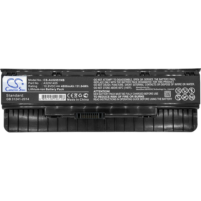 Asus G551 G551J G551JB G551JK G551JM G551JW G551JX g551vw-fw280t G58 G58JB G58JM G58JM4710 G58JW4200 G58JX G77 Laptop and Notebook Replacement Battery-3