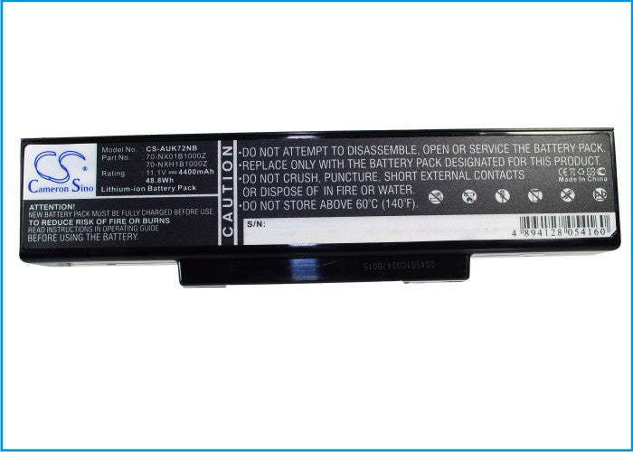 Asus A72 A72D A72DR A72F A72J A72JK A72JR K72 K72D K72DR K72DY K72F K72J K72JA K72JB K72JC K72JE K72JF 4400mAh Laptop and Notebook Replacement Battery-5