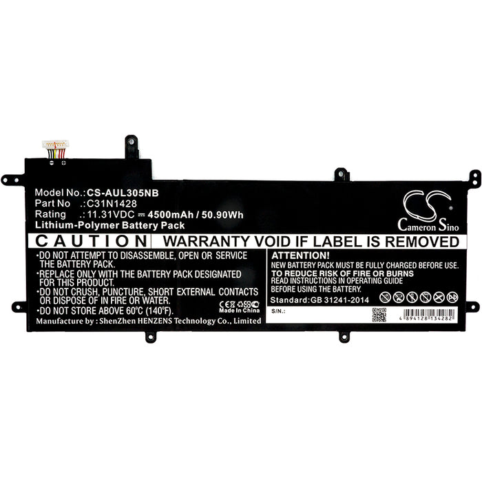 Asus UX305L UX305LA UX305LA_C-1A UX305LA-1A UX305LA-1AFA UX305LA-1C UX305LA-AB51 UX305LA-FB003T UX305LA-FB004T Laptop and Notebook Replacement Battery-3