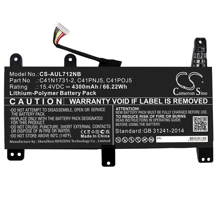 Asus G731GW ROG SCAR II GL504GV-ES015T Rog scar II Gl764gw ROG SCAR2-G715GV-EV023T ROG Strix G G531GU-AL013T R Laptop and Notebook Replacement Battery
