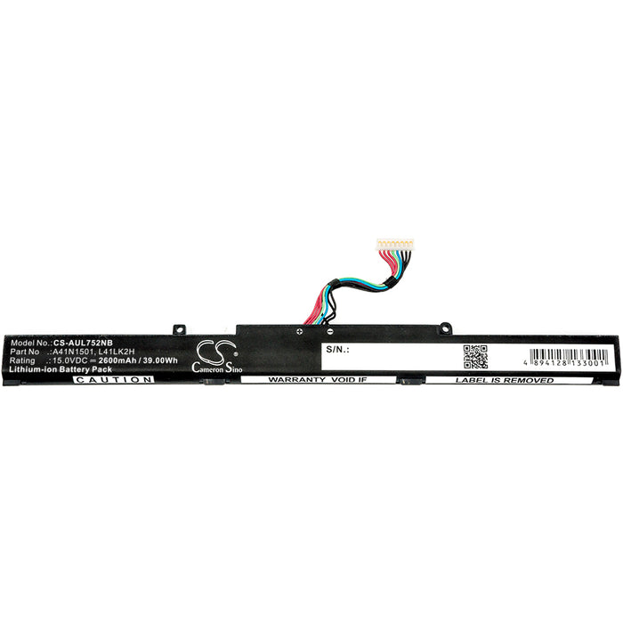 Asus GL752JW GL752VL GL752VL-1A GL752VL-2B GL752VL-GC057T GL752VW GL752VW-1A GL752VW-2B GL752VW-3B GL752VW-GS7 Laptop and Notebook Replacement Battery-5