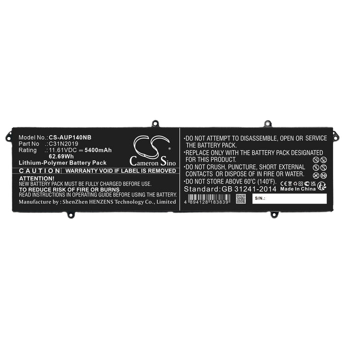 Asus K3400P K3400PA K3400PH K3500PH M3401Q M3500Q M3500QC VivoBook Pro 14 OLED K3400PA VivoBook Pro 14 OLED K3 Laptop and Notebook Replacement Battery