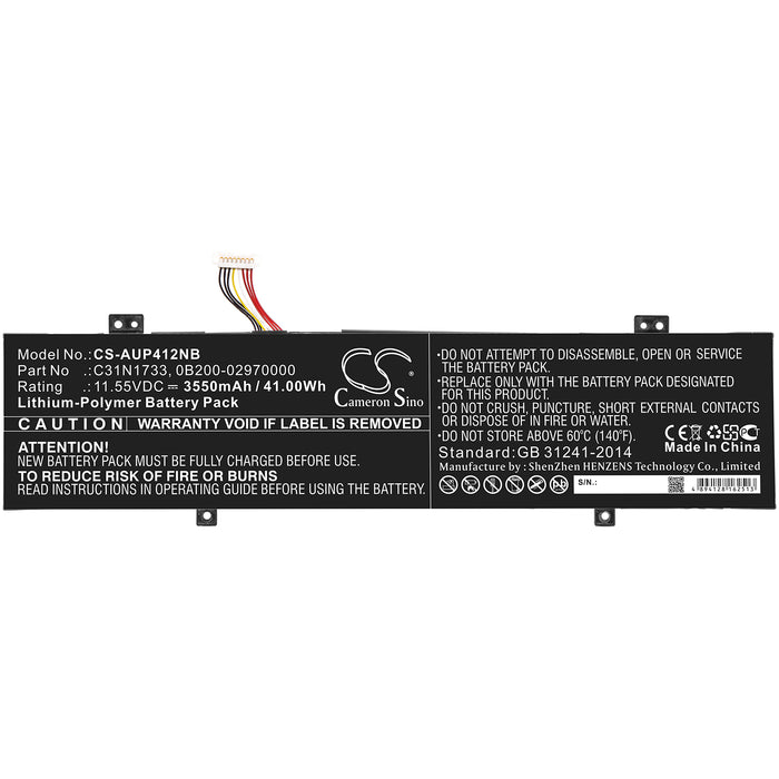 Asus TP412FA TP412FA-DB72T TP412FA-EC011T TP412FA-EC013T TP412FA-EC020T TP412FA-EC026T TP412FA-OS31T TP412FA-S Laptop and Notebook Replacement Battery-3