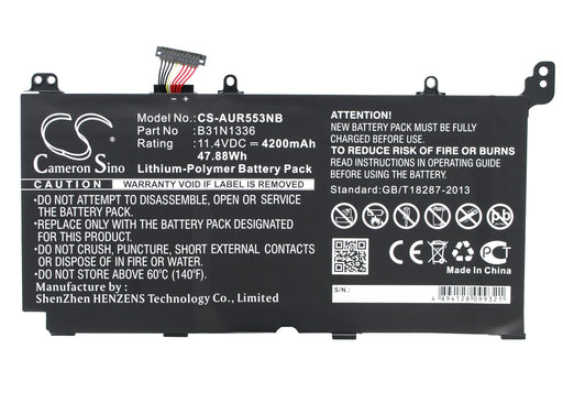 Asus A551LN K551LA Serie K551LA-XX235D K551LA-XX31 Replacement Battery-main