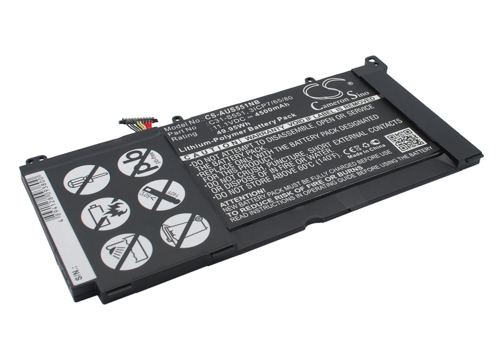 Asus S551L S551LA S551LB S551LB-CJ026H S551LB-CJ045H V551L V551LA-DH51T VivoBook A551LB VivoBook A551LB-XX134H Laptop and Notebook Replacement Battery-2